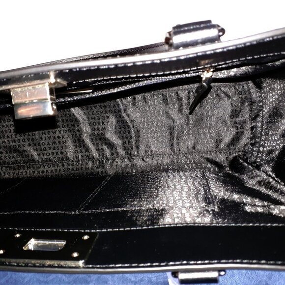 NWT Kate Spade black leather tote handbag - Picture 7 of 8